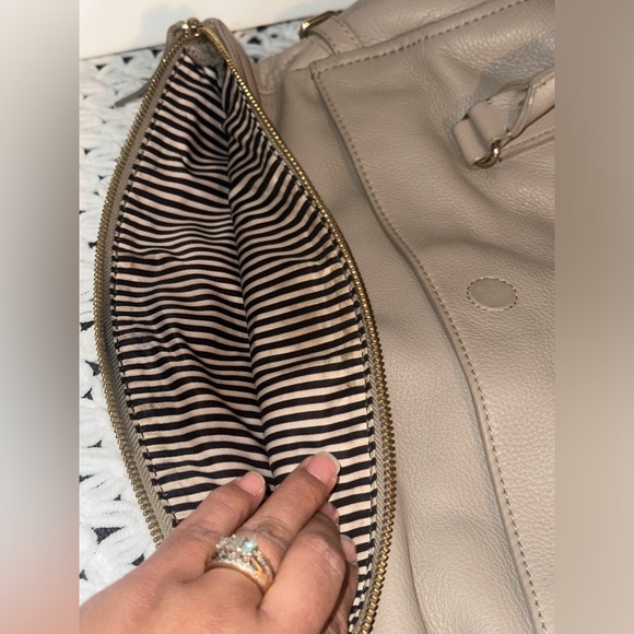 Kate Spade Leather Oyster Tan Handbag - Picture 14 of 16